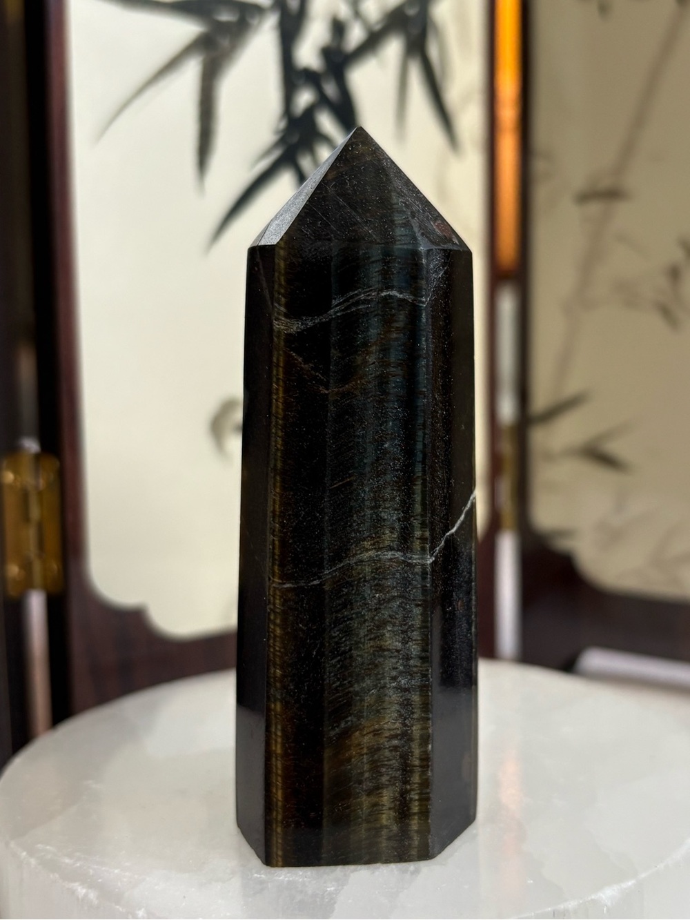 Blue Tigers Eye Tower
